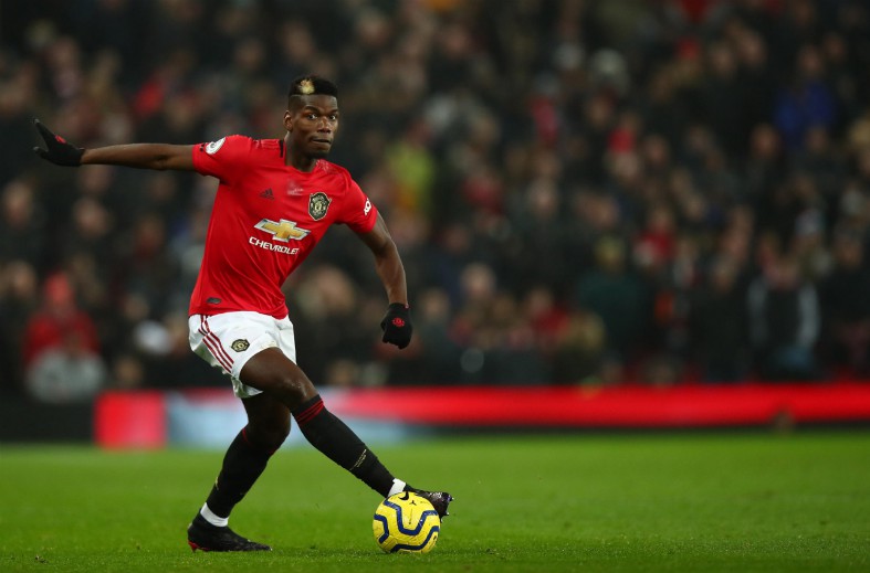 paul pogba on the ball man utd