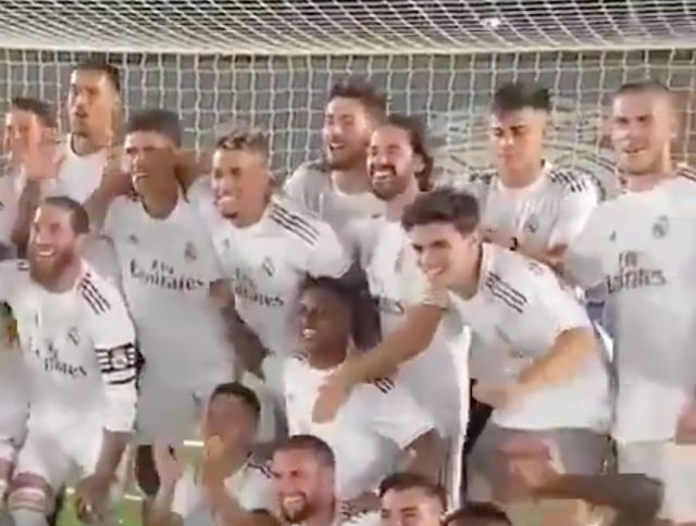 Bale Real Madrid title celebrations