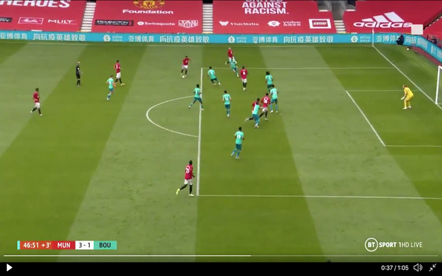 Video - Martial scores beauty vs Bournemouth