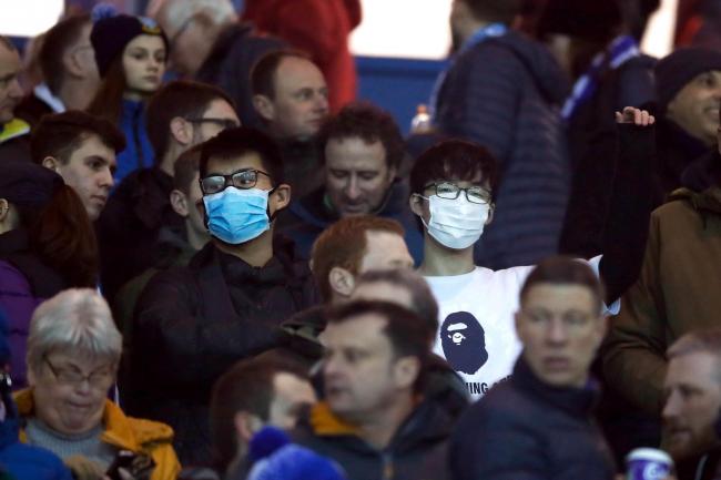 football fans with masks