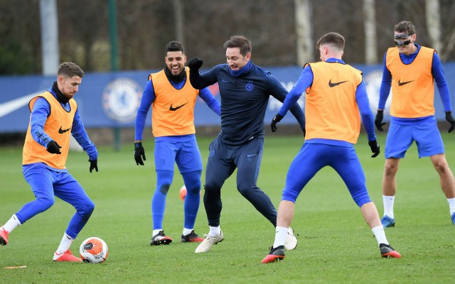 lampard chelsea players training session