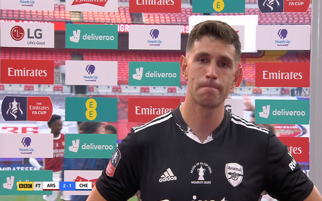 Video - Emiliano Martinez in tears after FA Cup win
