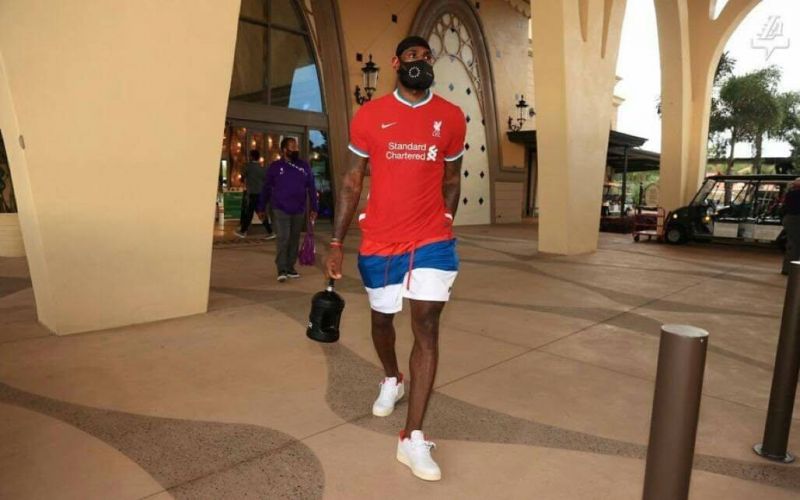 lebron in liverpool shirt