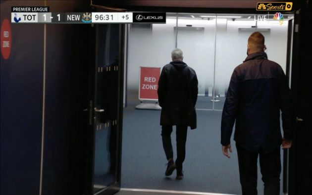Video - Mourinho walks out after handball call in Spurs vs Newcastle