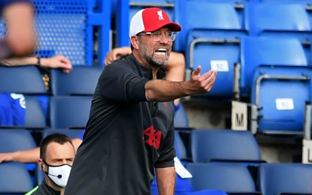 klopp shouting during liverpool chelsea
