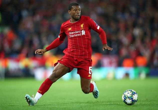 wijnaldum champions league ball