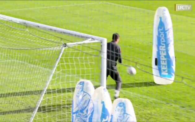 Video - Adrian mistake for Liverpool in training