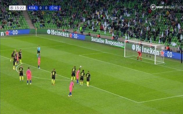 Video - Jorginho misses penalty vs Krasnodar