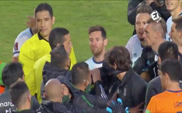 Video - Messi furious at Bolivia coach