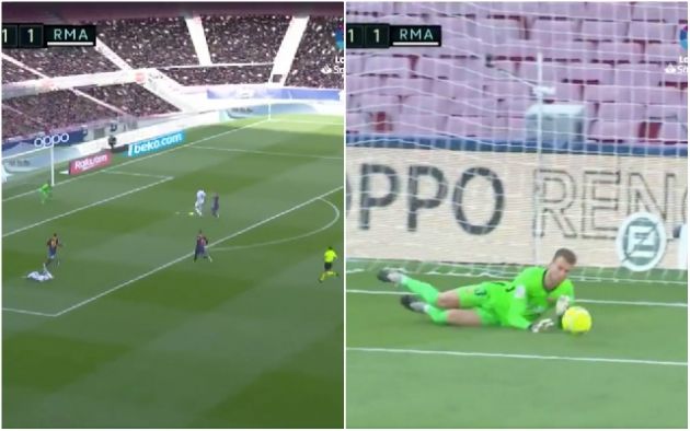 Video - Neto saves Benzema shot