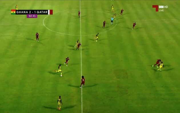 Video - Partey lovely assist for Ghana vs Qatar