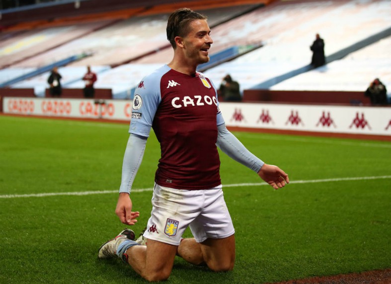 grealish celebrates