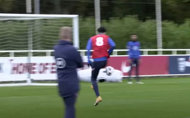 Video - Curtis Jones touch in England Under-21s training