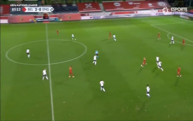 Video - De Bruyne outside foot pass against England