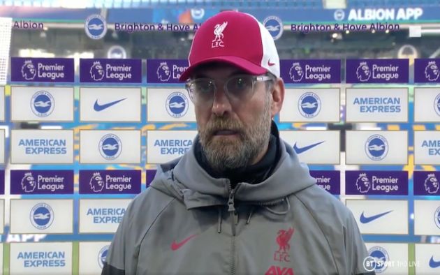 Video - Klopp interview after Brighton vs Liverpool