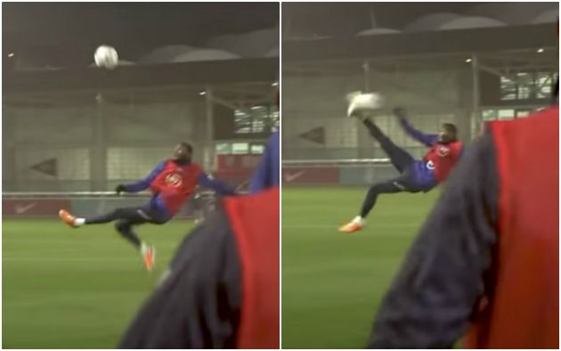 Video - Maitland-Niles overhead kick in England training