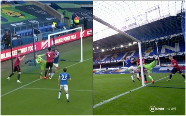 Video - Pickford clatters Maguire