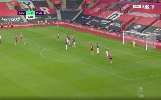 Video - Ward-Prowse scores free-kick against Man United