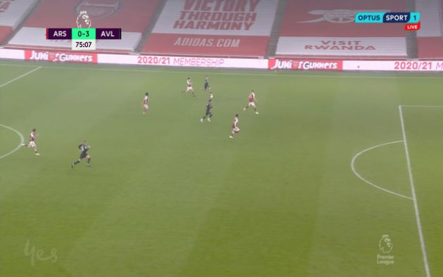 Video - Watkins makes it 3-0 against Arsenal