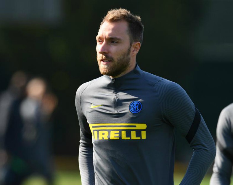 eriksen in inter training