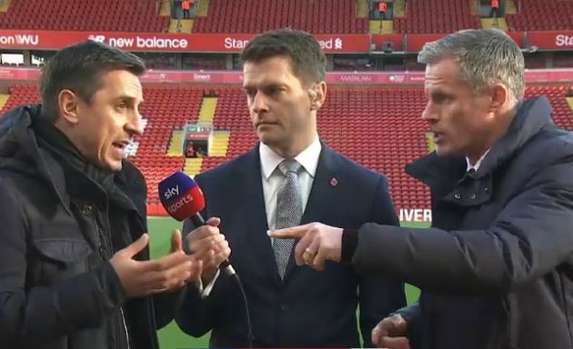 jamie carragher and gary neville argument