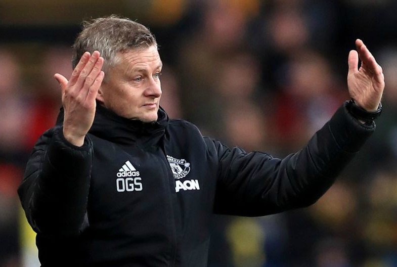 solskjaer gesturing