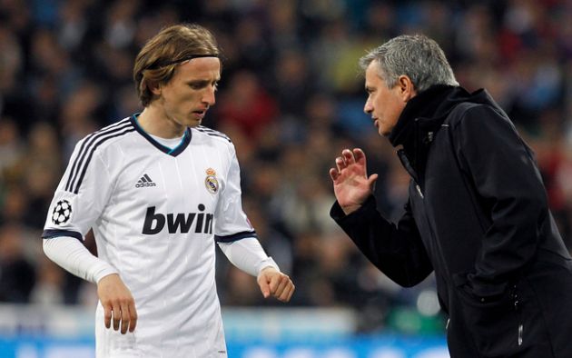 Luka Modric and Jose Mourinho at Real Madrid
