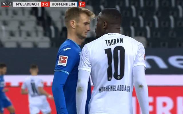 Video Marcus Thuram Sent Off For Spitting In Opponent S Face