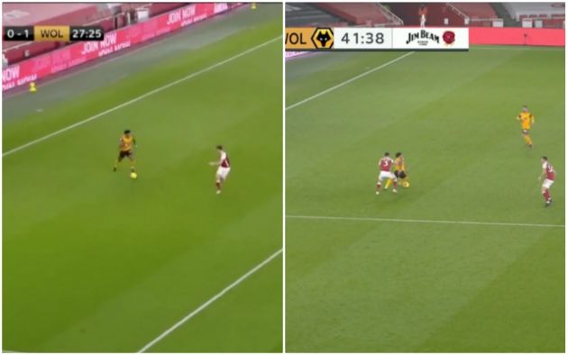 Tierney struggles with Traore against Wolves