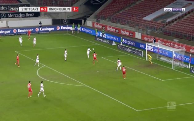 Video - Awoniyi scores header for Berlin vs Stuttgart