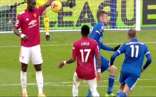 Video - Bailly handball for United vs Leicester