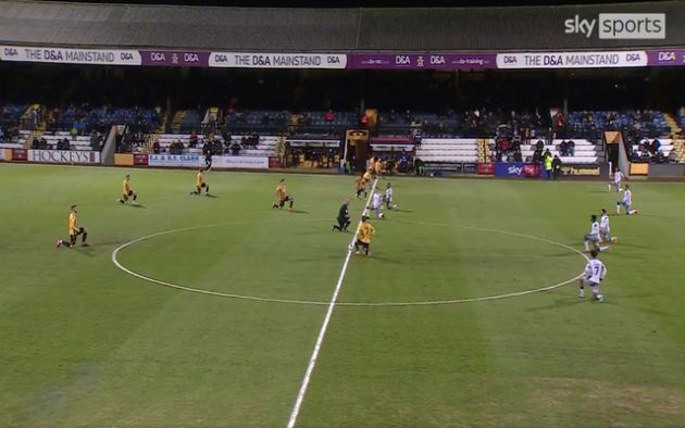 Video - Cambridge United vs Colchester boos during knee
