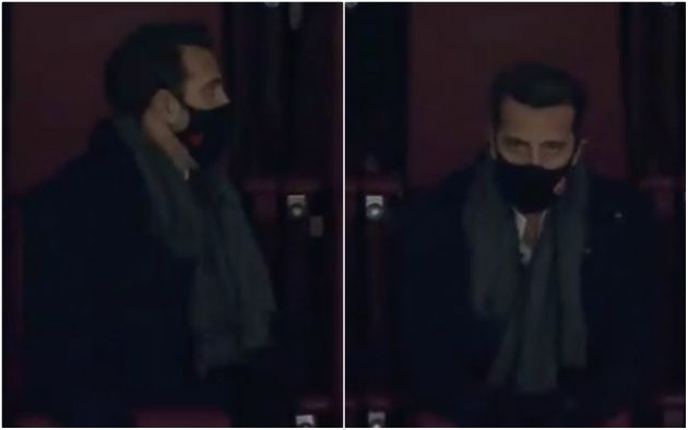 Video - Edu Gaspar angry in the stands for Arsenal vs Southampton