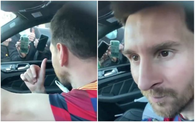 Video - Messi car surrounded after training