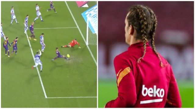 Video: Griezmann open goal miss Barcelona vs Real Sociedad