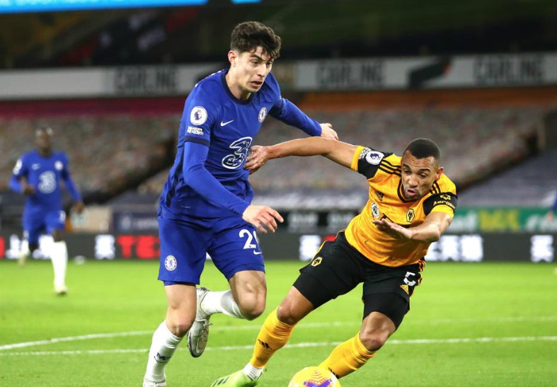 kai havertz chelsea vs wolves