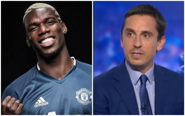 paul pogba gary neville video
