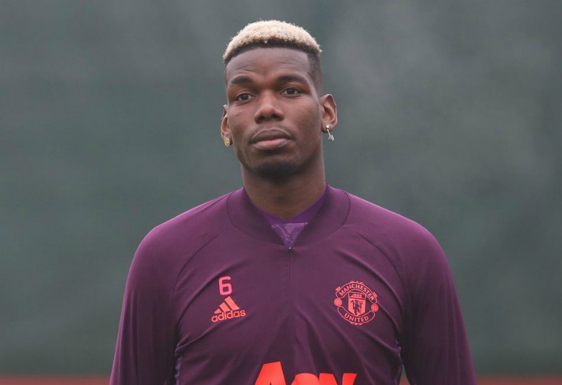 pogba in mufc training 2020