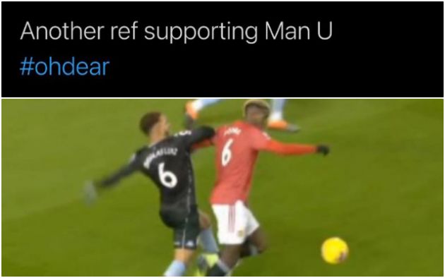 Cash tweet on Man United and referees