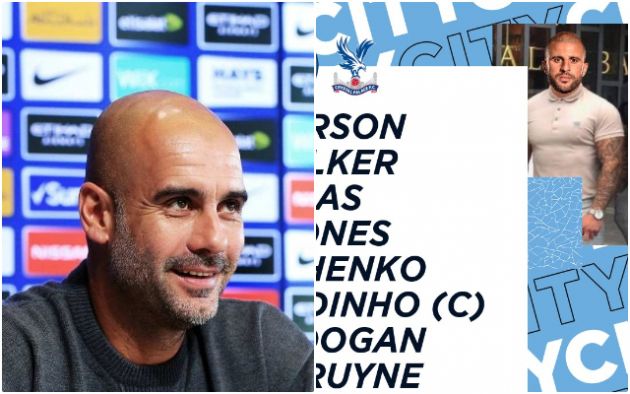 Manchester City double down on viral meme with lineup vs Palace post