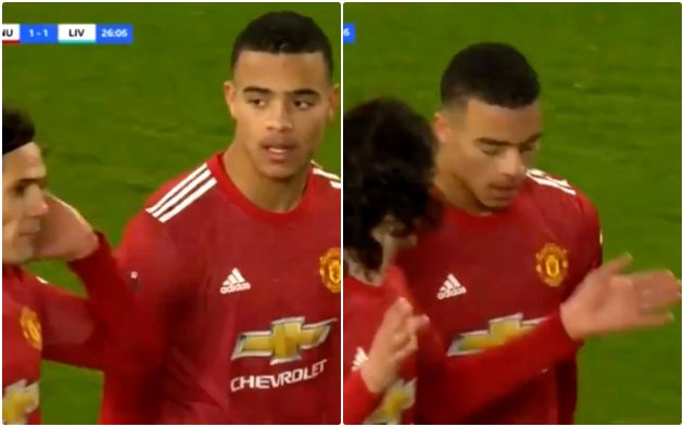 Video - Cavani offers advice to Mason Greenwood after goal for Man United vs Liverpool