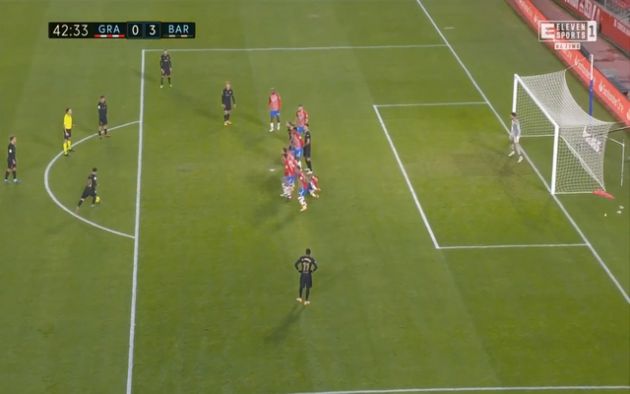 Video - Messi scores free kick for Barcelona vs Granada