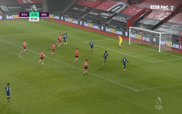 Video - Nicolas Pepe equalises for Arsenal vs Southampton