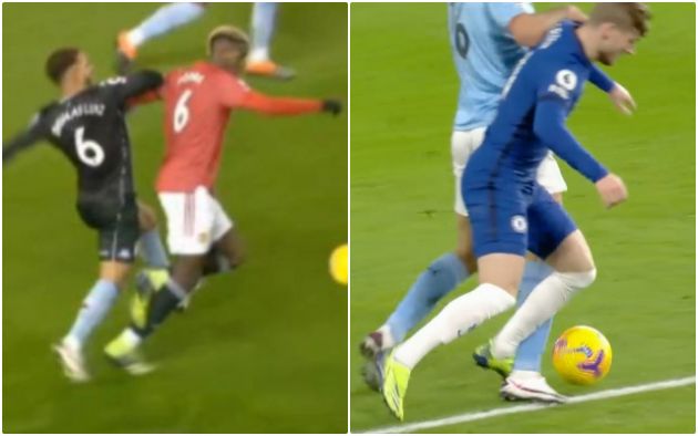 Video - Pogba and Werner penalty shout comparisons in regards to Villa and Man City games
