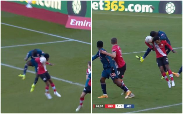 Video - Walker-Peters handball shout for Southampton vs Arsenal