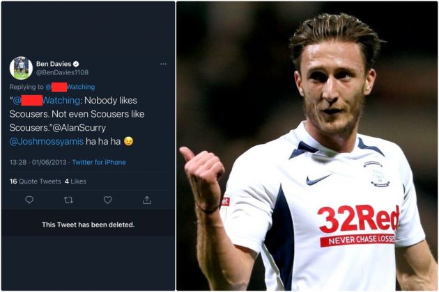 Ben Davies deletes tweet about hating scousers ahead of Liverpool move