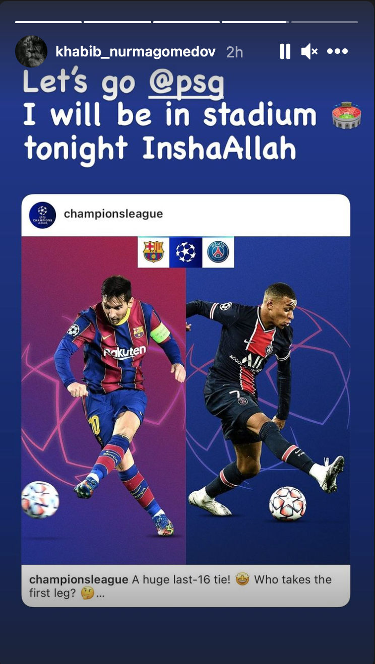 Ufc Icon And Madrid Fan Khabib To Attend Barcelona Vs Psg