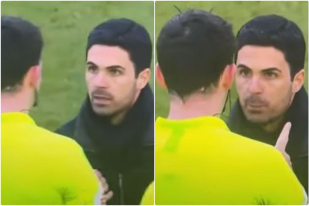 Video - Arteta approaches referee after Arsenal vs Aston Villa