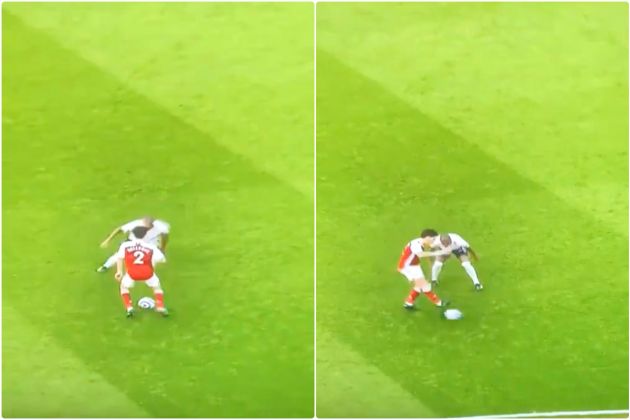 Video - Bellerin passes the ball out for Arsenal vs City