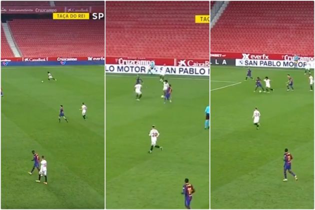 Video - Kounde scores after solo run against Barcelona